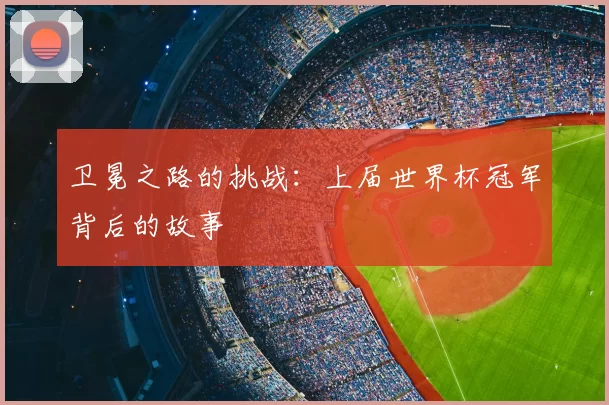 卫冕之路的挑战：上届世界杯冠军背后的故事